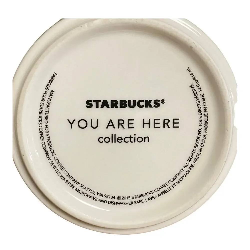 Starbucks Dallas Texas TX You Are Here Coffee Mug Cup 14oz 2015 Collectible